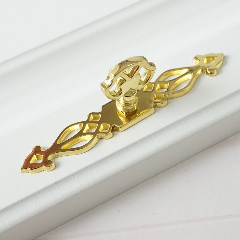 Unique Gold Dresser Knobs Handles Drawer Pulls Handles Knobs Back plate Kitchen Cabinet Handles Knobs Furniture Decor