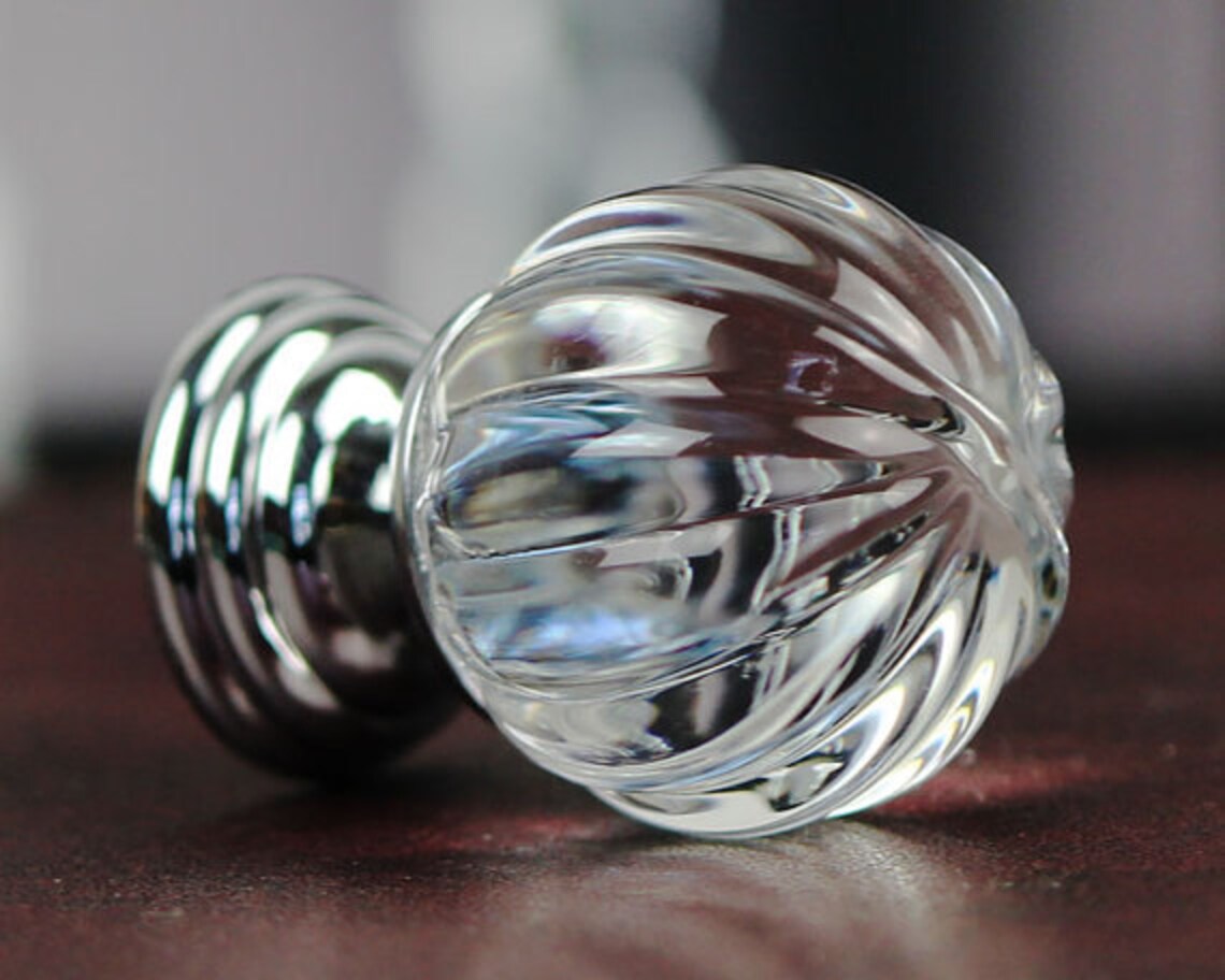 Crystal Knobs / Glass Dresser Knob Drawer Knobs Pull Handles / Etsy