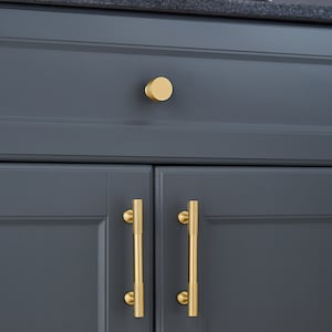 Solid Brass Cabinet Handles Knobs Drawer Pulls Knobs Kitchen Pulls ...