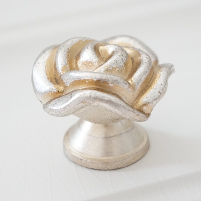 Rose Dresser Knobs Pulls Drawer Knob Pull Handles Ancient Etsy