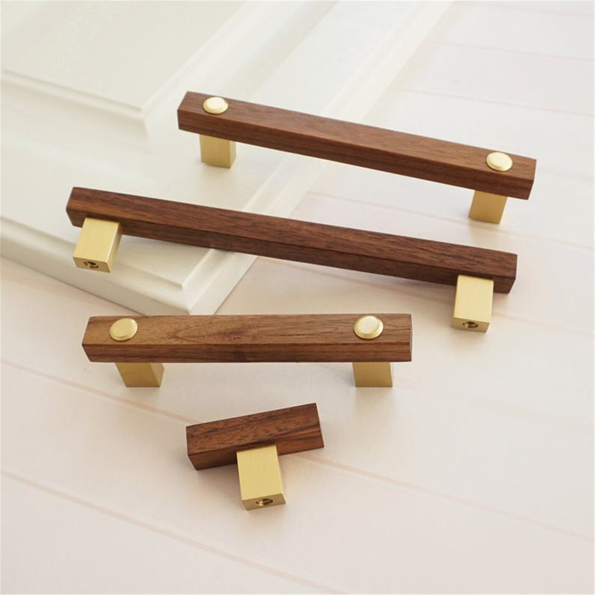 3.75 5 6.3Black Walnut Kitchen Knobs Etsy