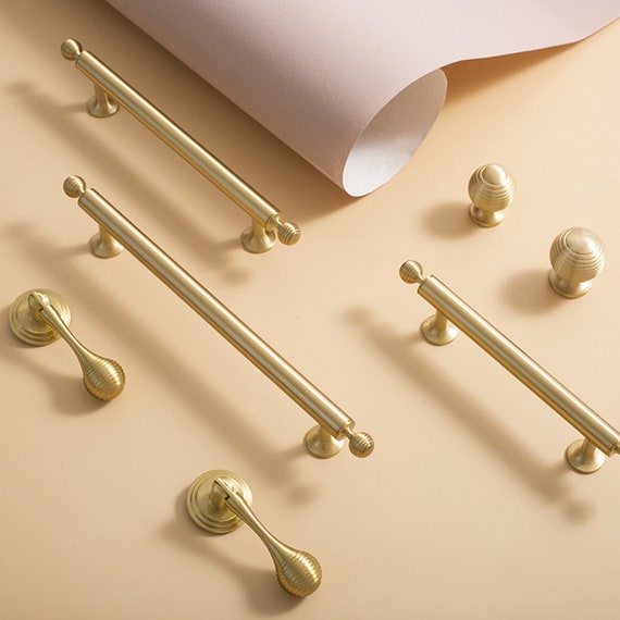 3.78 5 6.3Solid Brass Drawer Pulls Knobs Ball Dresser Knobs