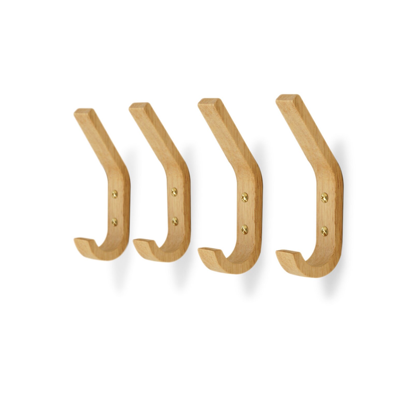 Oak Wood Hooks Creative Wall Hooks Decorative Hooks Wall Hook Etsy