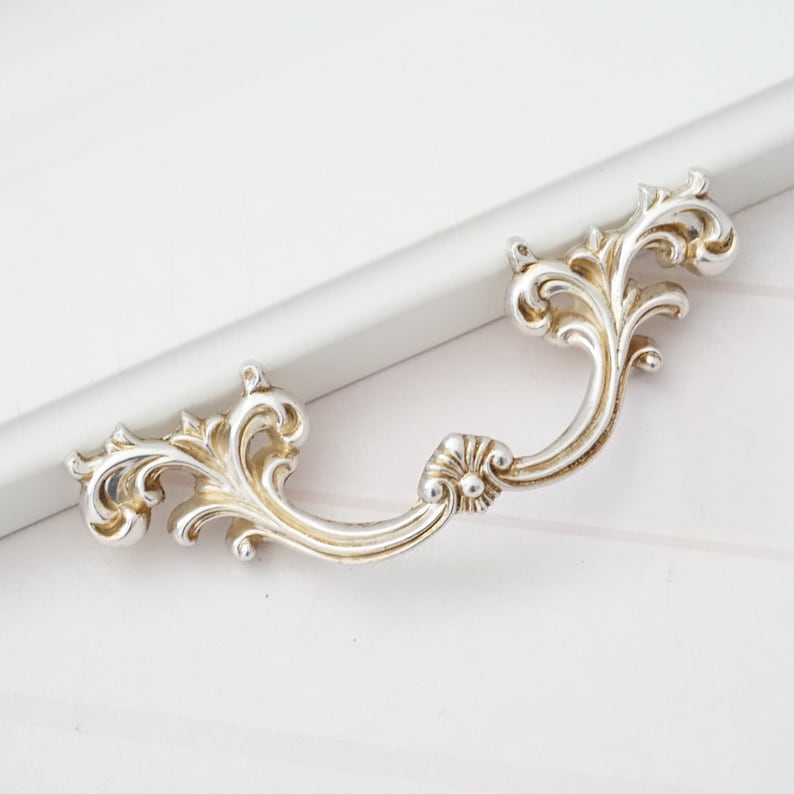 Vintage Metal Knob \u2022 Pull \u2022 Drawer