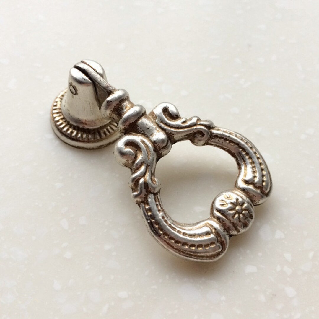 Antique Silver Drop Handle Dresser Pulls Handles / Etsy