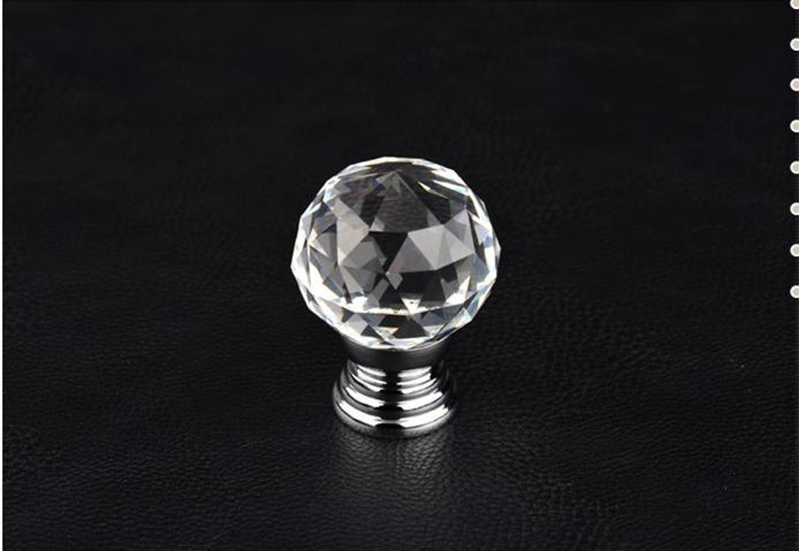 Clear Crystal Ball Knobs / Glass Knobs / Drawer Knobs / Etsy Canada