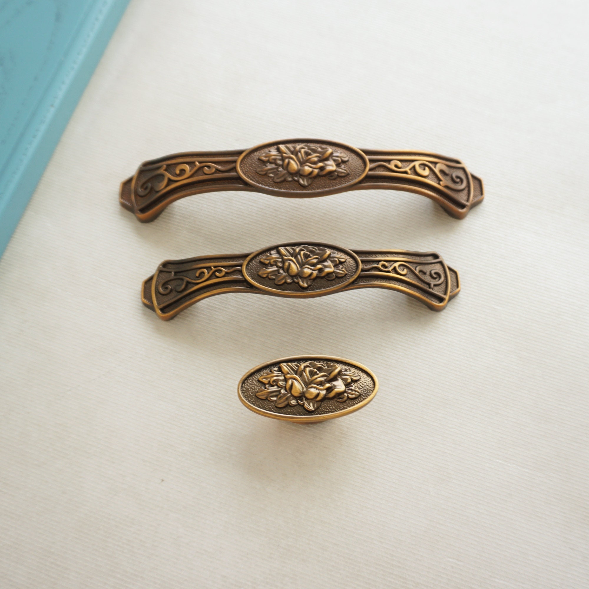 3.78 5.0 Antik Messing SchrankGriffe Kommode | Etsy