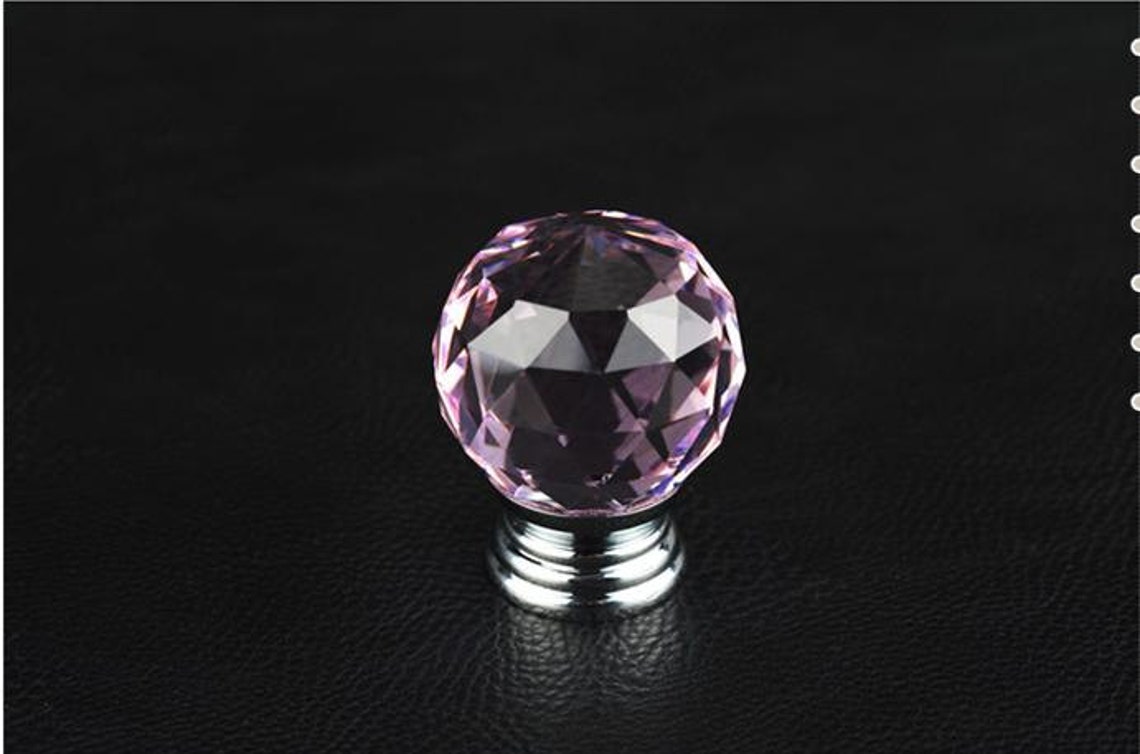 Clear Crystal Ball Knobs / Glass Knobs / Drawer Knobs / Etsy