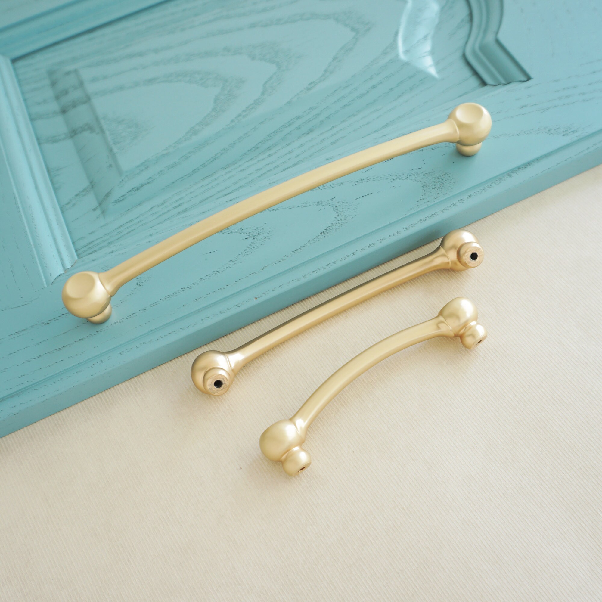 3.78 5 7.55 Brass Kitchen Handles Cupboard Etsy