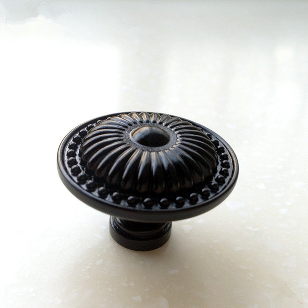 Black Vintage Dresser Drawer Pulls Handles Knobs Pull / Rustic Etsy