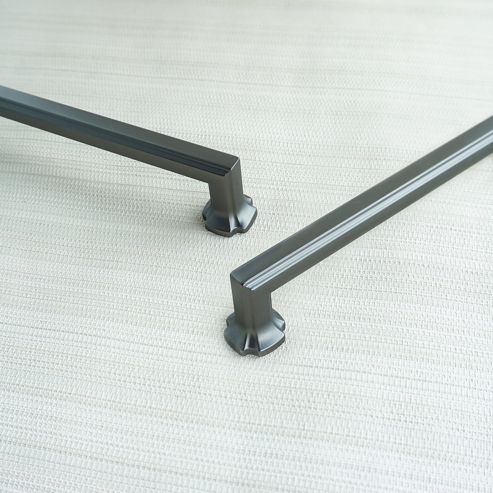 5 Dark Gray Handles Pull Dresser Knobs Handle Etsy