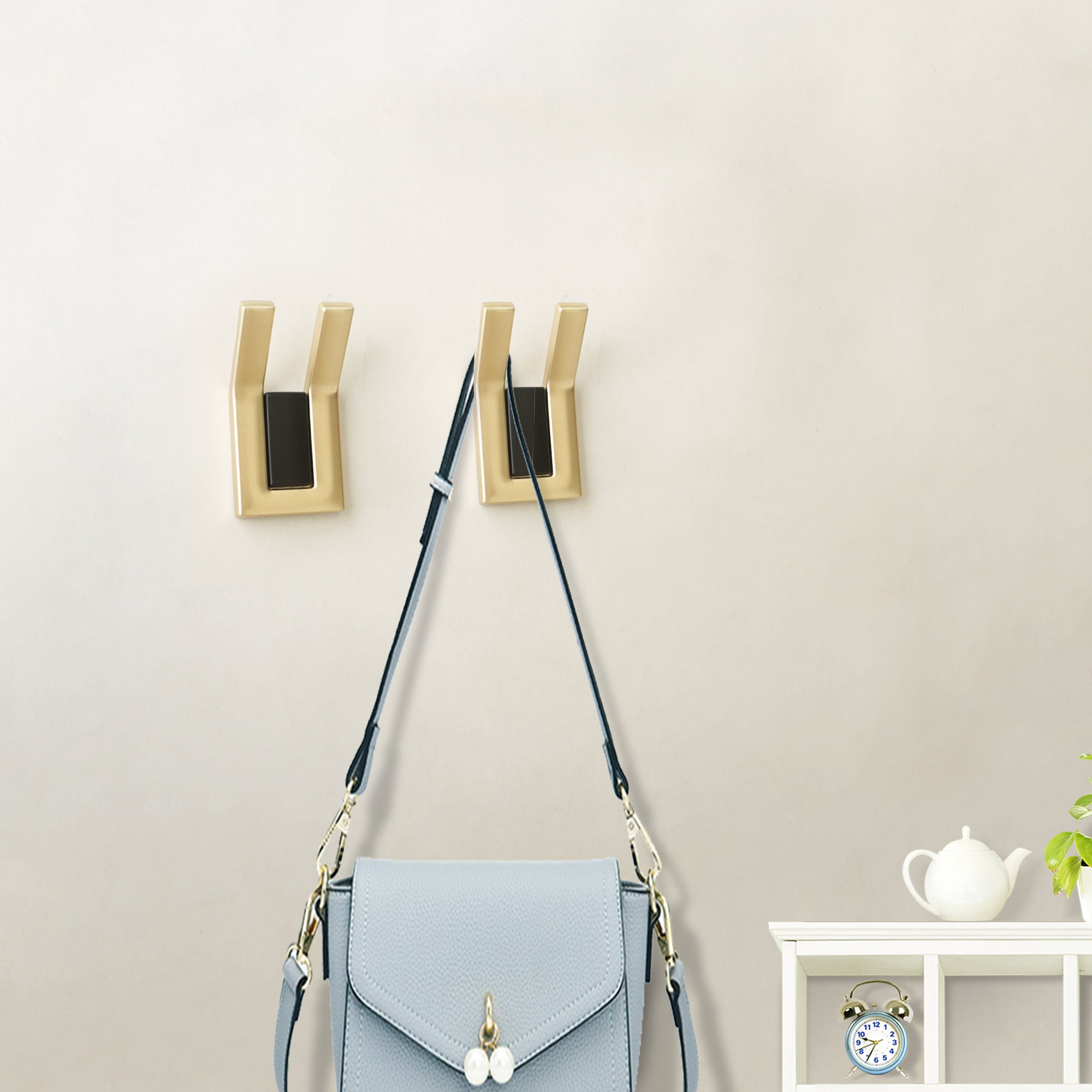 Black Gold Wall Hooks Coat Hooks Bag Hooks Scarf Hooks Towel Etsy