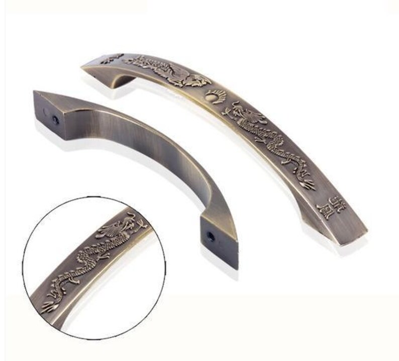 Chinese style Dragon Antique Symmetry Pulls Knobs/Drawer Etsy