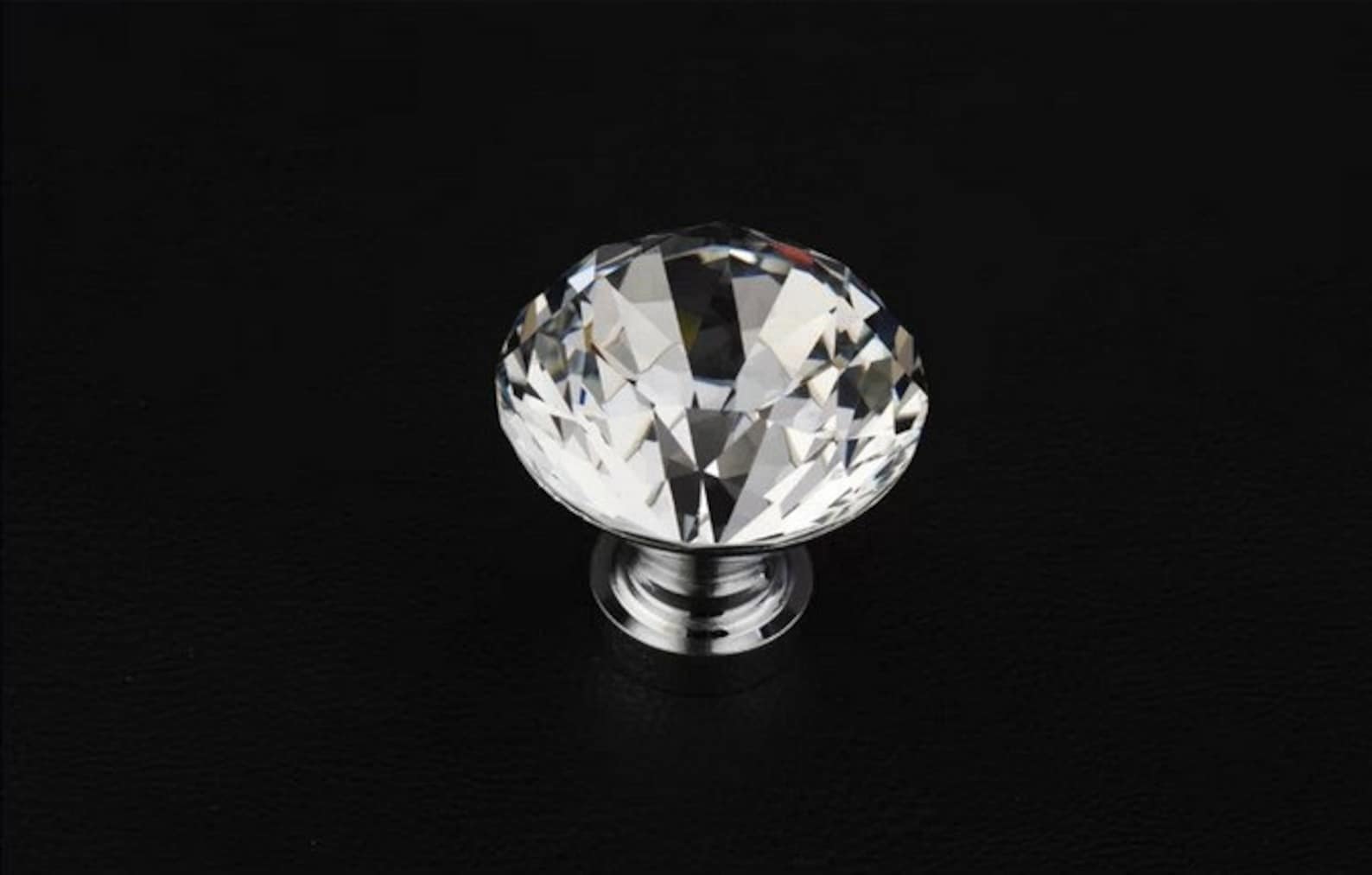 Clear Crystal Knob / Glass Knobs / Drawer Knobs / Dresser Etsy