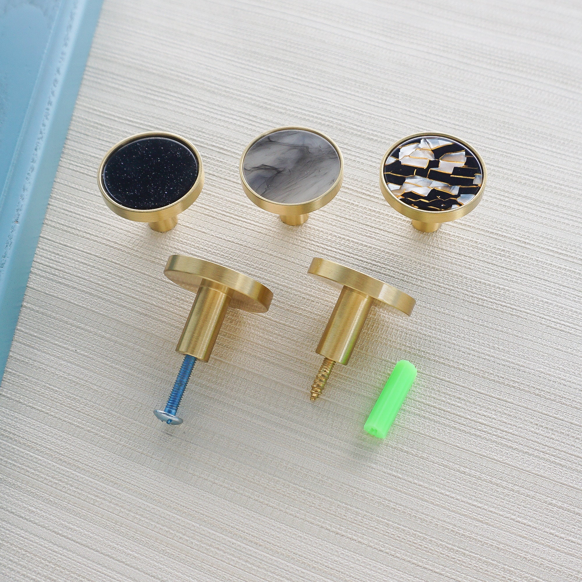 Creative Brass Knobs Wardrobe Door Knobs Nordic Simple Etsy