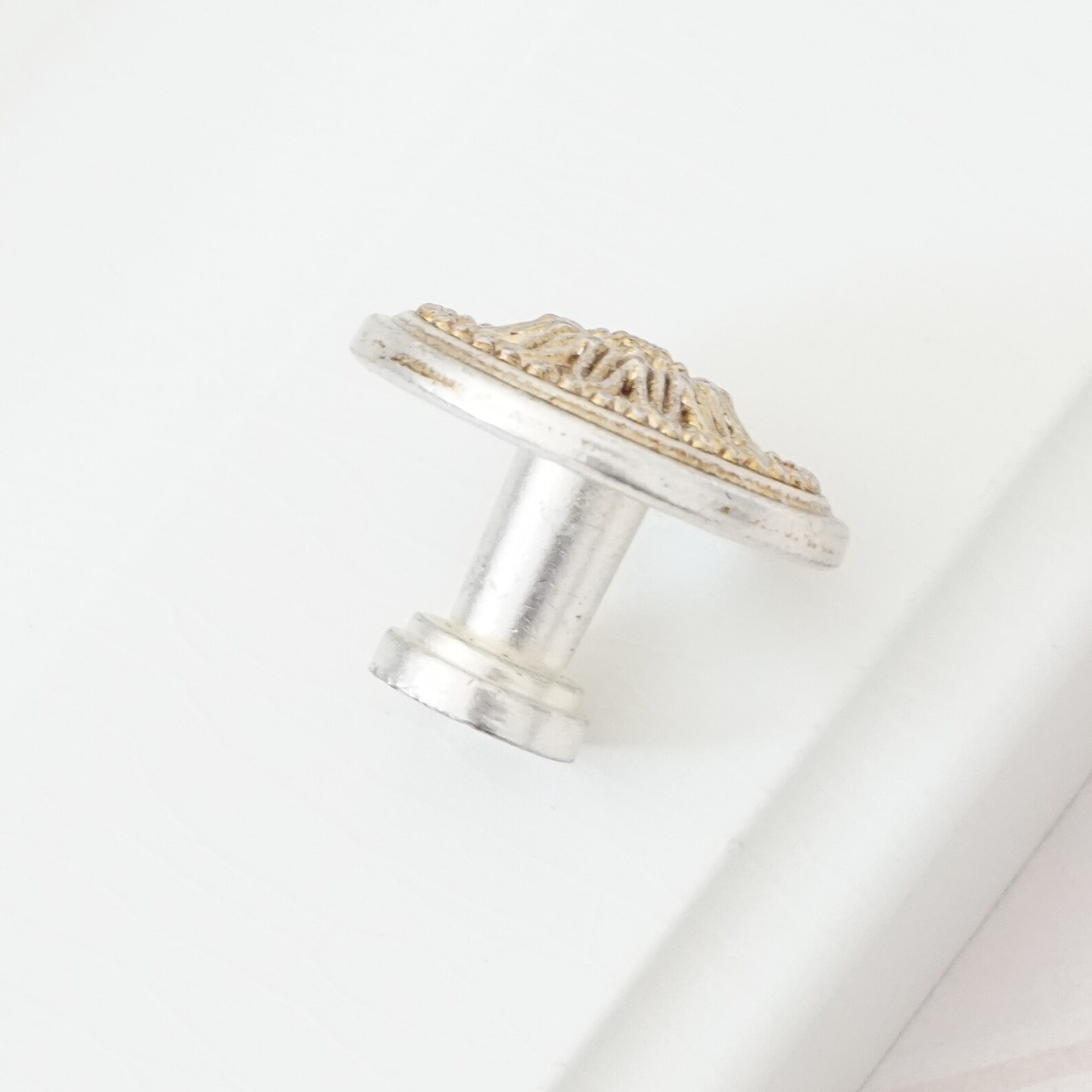 2.5 Antique Silver Drawer Knob Pulls Handles Dresser Etsy