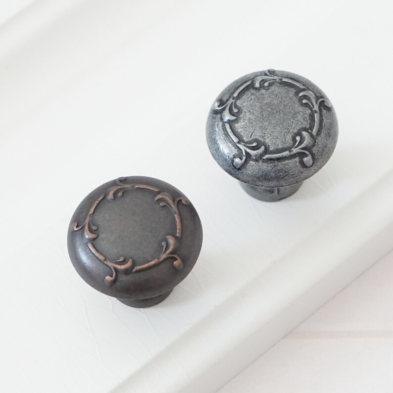 3 Vintage Dresser Knobs Pulls Door Handles Pulls Knobs Drawer Knob Pull Handles Cabinet Pulls Oil Rubbed Bronze Antique Black Silver 76mm