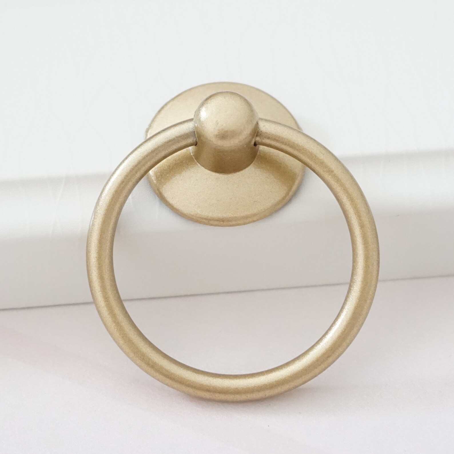 Gold Drawer Ring Pulls Handle Knobs Antique Bronze Dresser Etsy