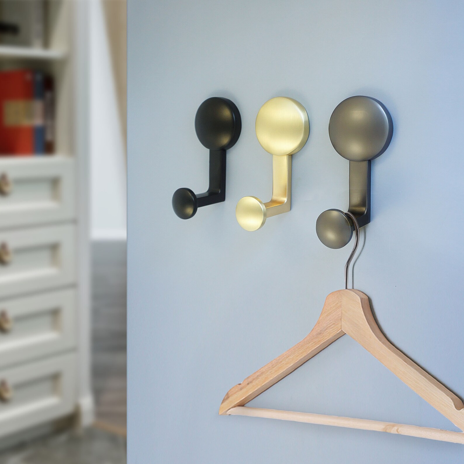 Decorative Black Brass Gun Wall Hooks Stylish Wall Bag Hook Etsy