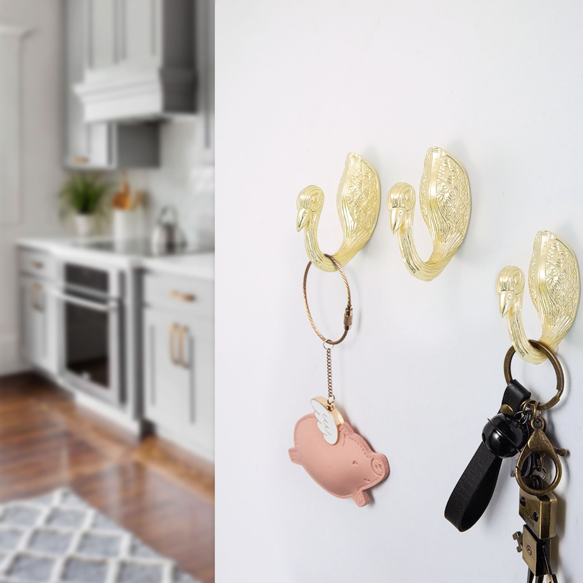 Rustic Bird Wall Hanger / Unique Vintage Hook Clothes Hangers Etsy