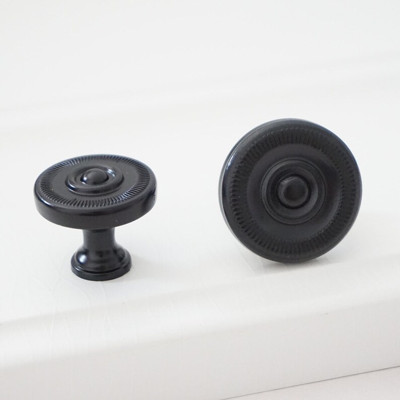 Retro Black Drawer Pull Handles Dresser Knobs Pulls Handle Etsy