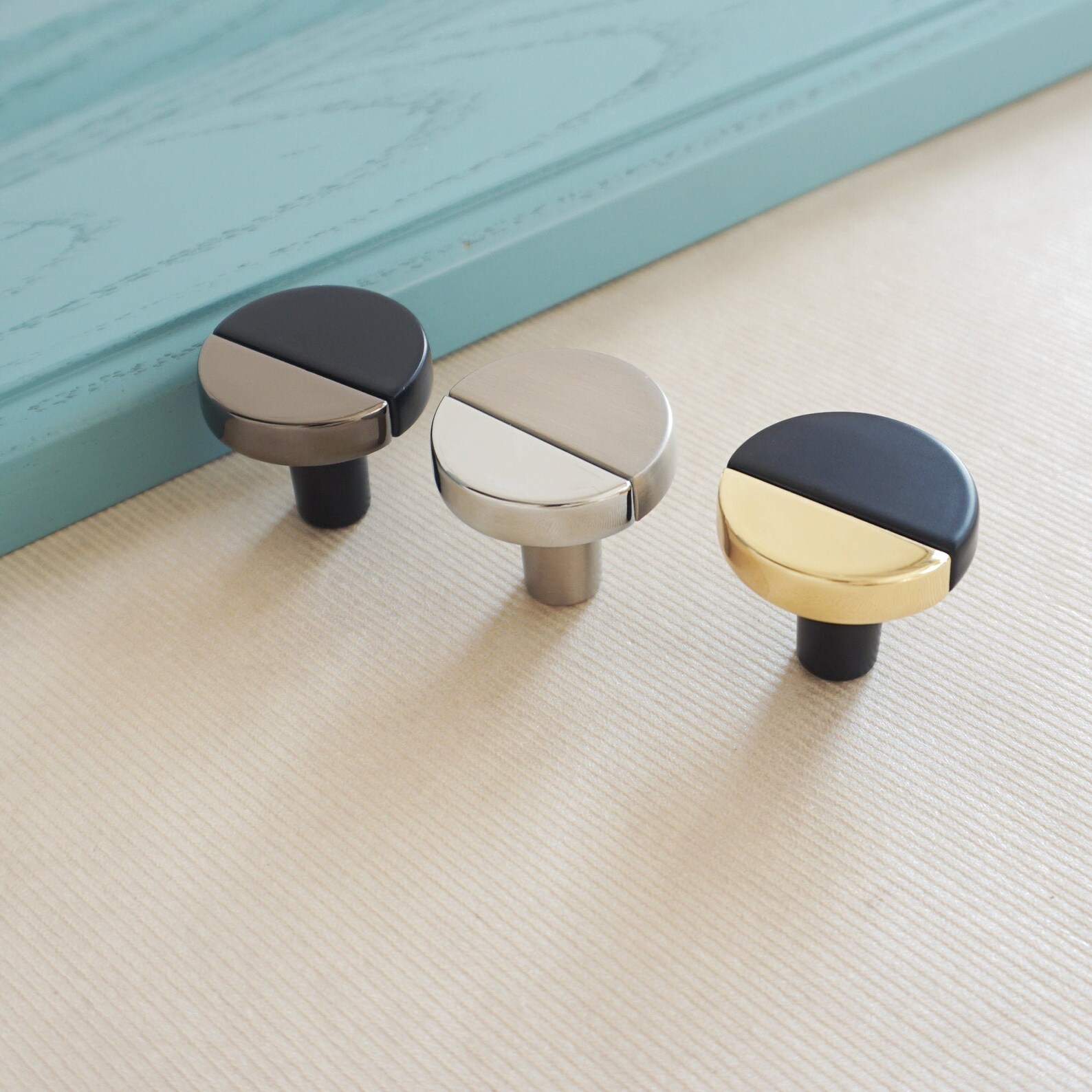 Black Gold Handles Knobs Nickel Drawer Knobs Pulls Etsy