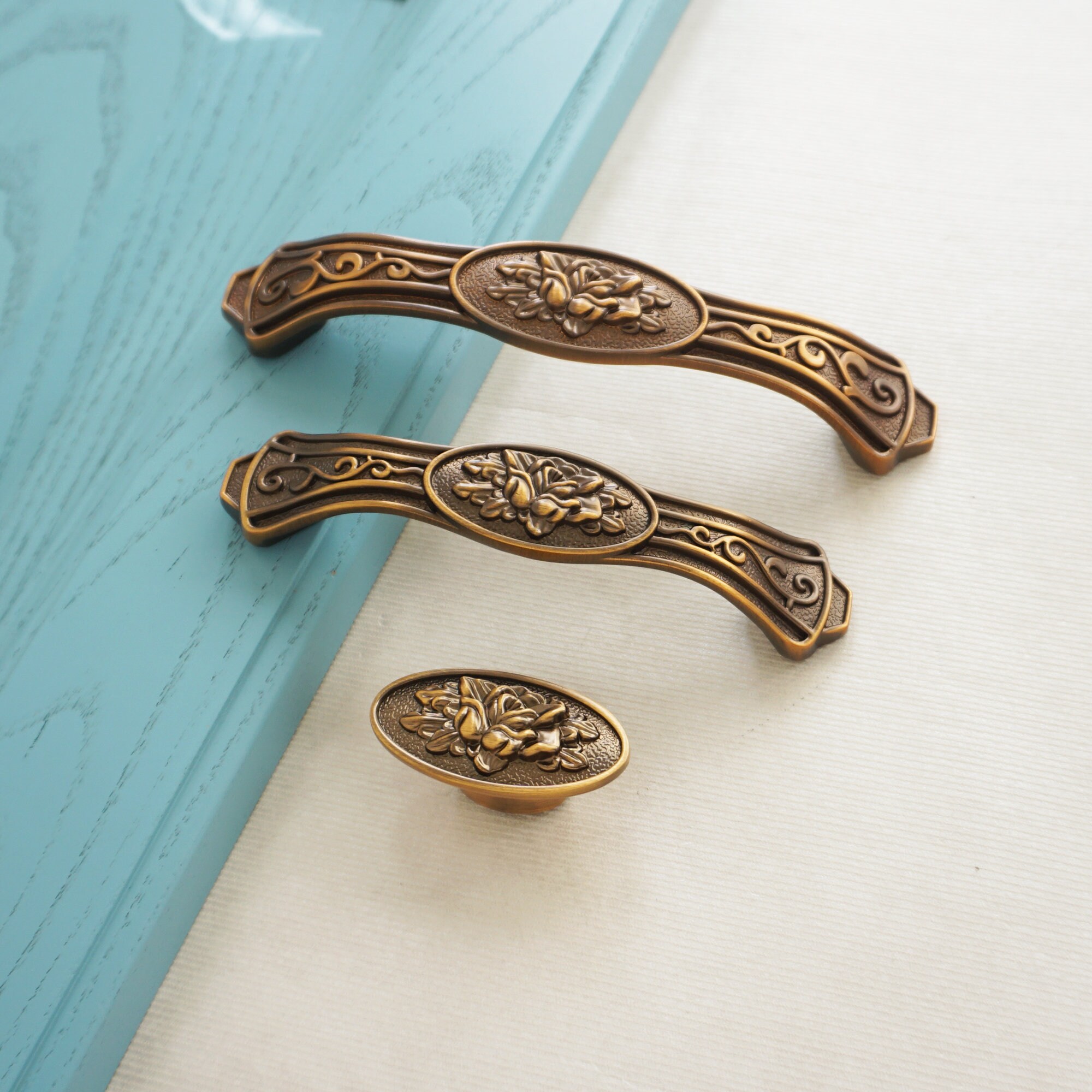 3.78 5.0 Antik Messing SchrankGriffe Kommode | Etsy