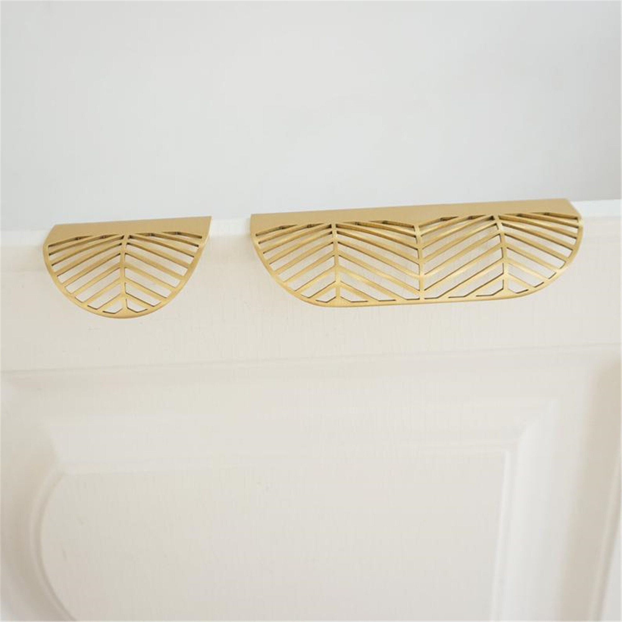 Dekorative unsichtbare Messing Gold Schrank Griffe Nordic | Etsy