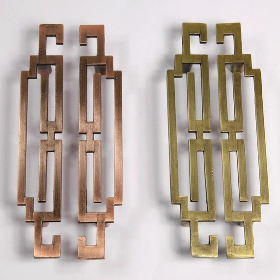 Pair Of Chinese Style Antique Symmetry Pulls Knobs Drawer Pair Of Chinese Style Antique Symmetry, Antique Kitchen Cabinet Handles