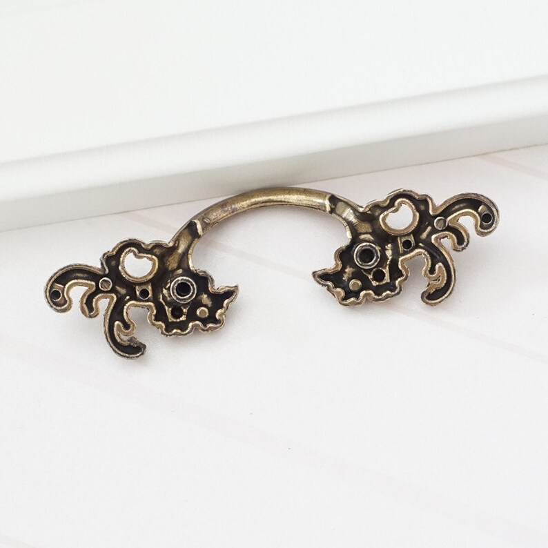 1.75 2.5 Vintage Flower Drawer Pull Handles Etsy