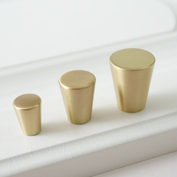 Pure Brass Knob Solid Brass Drawer Knobs Pulls Handles Small Etsy
