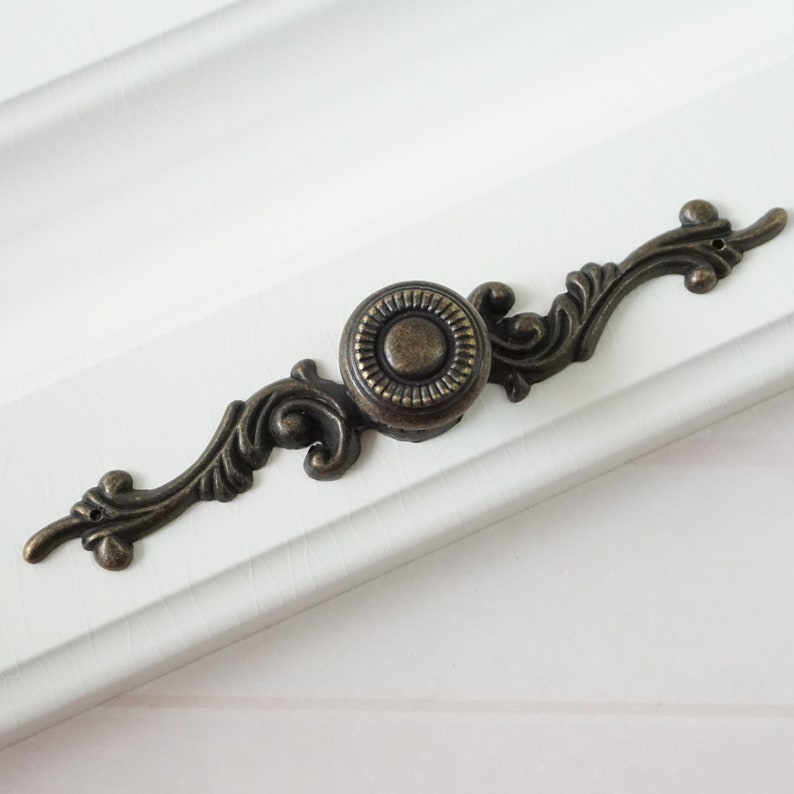 Rustic Dresser Pulls Knob Drawer Knobs Backplate Antique Etsy