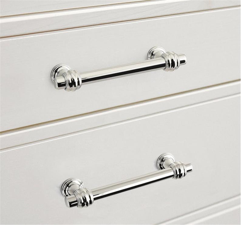 3.78'' 5 6.3'' Kitchen Pulls Brushed Nickel Cabinet Handles Knobs Polished Chrome Drawer Knob Pulls Dresser Handle Modern Kitchen Hardware image 3