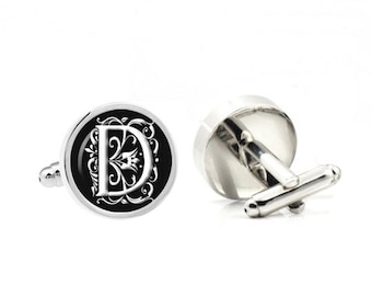 custom cufflinks Monogram Cufflinks, Personalized Cufflinks, Mens Cufflinks, Custom Cufflinks / with Cufflink Box