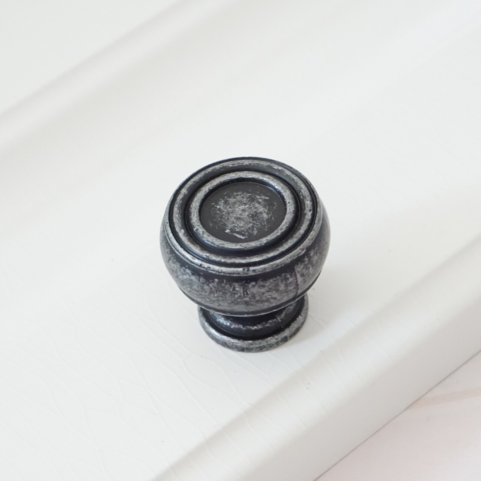 3.75 5 Antique Silver Black Door Handle Pull Knob Etsy