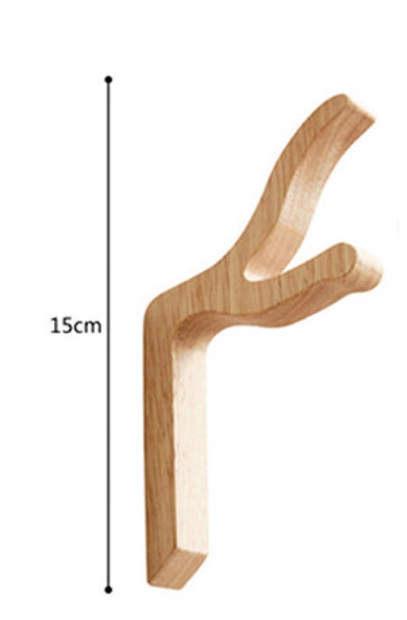 Wooden Hooks Decorative Wall Hooks Bag Hooks Modern Simple Etsy