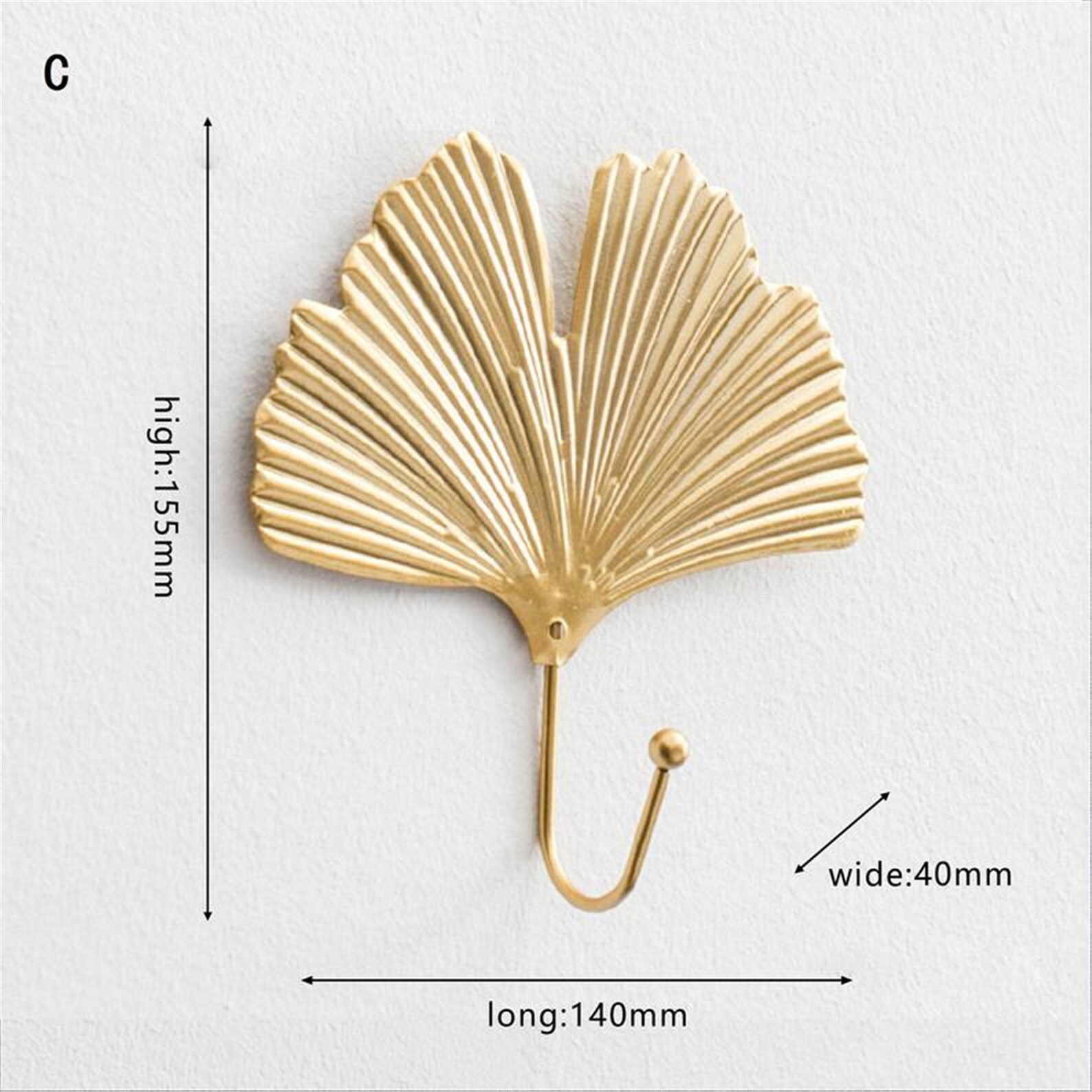 Creative Gold Leaf Wall Hooks Coat Hooks Bag Hook Art Hooks Etsy