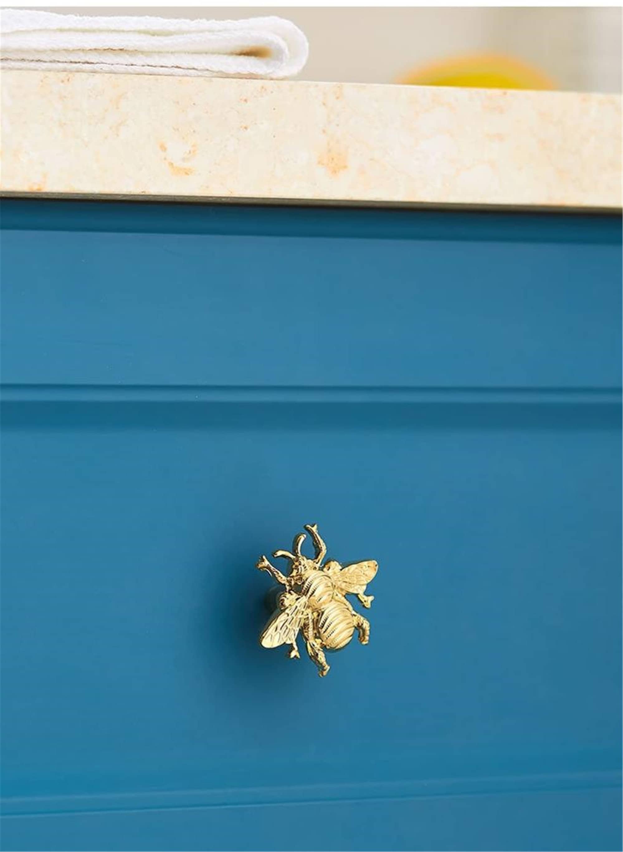 Modern Brass Knobs Bee Knobs Drawer Knob Pull Handles Etsy