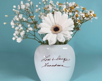 Personalized Custom Handwriting Love Note Heirloom Vase