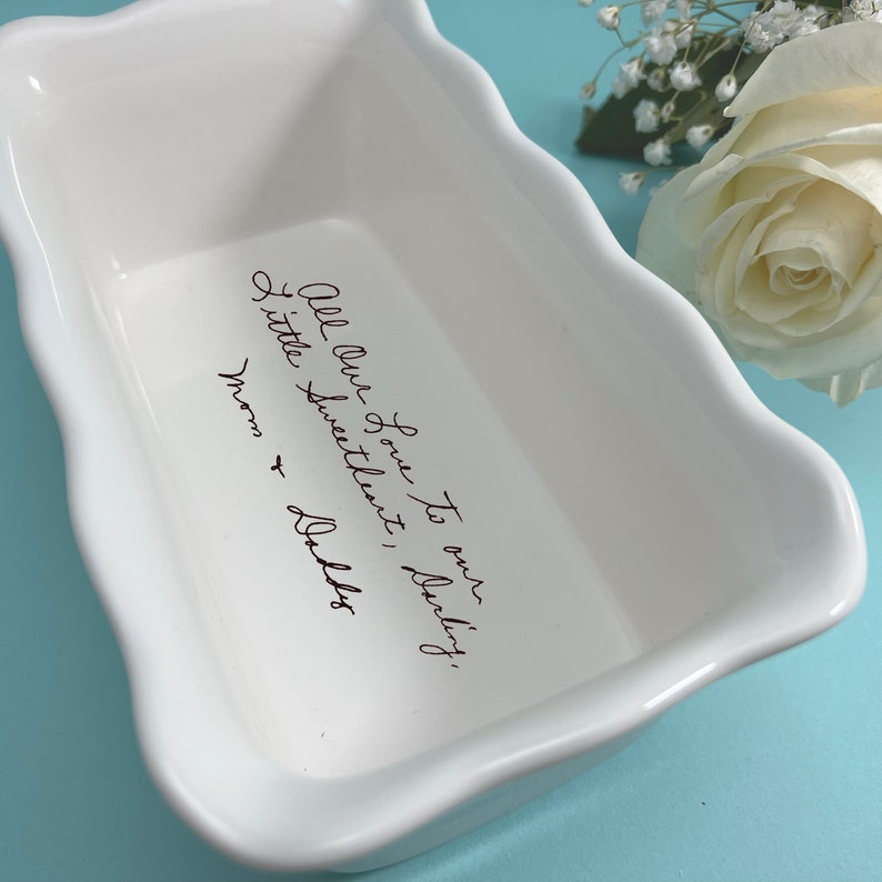 Tall Loaf Pan / Small Casserole Baking Dish Customized With Etsy