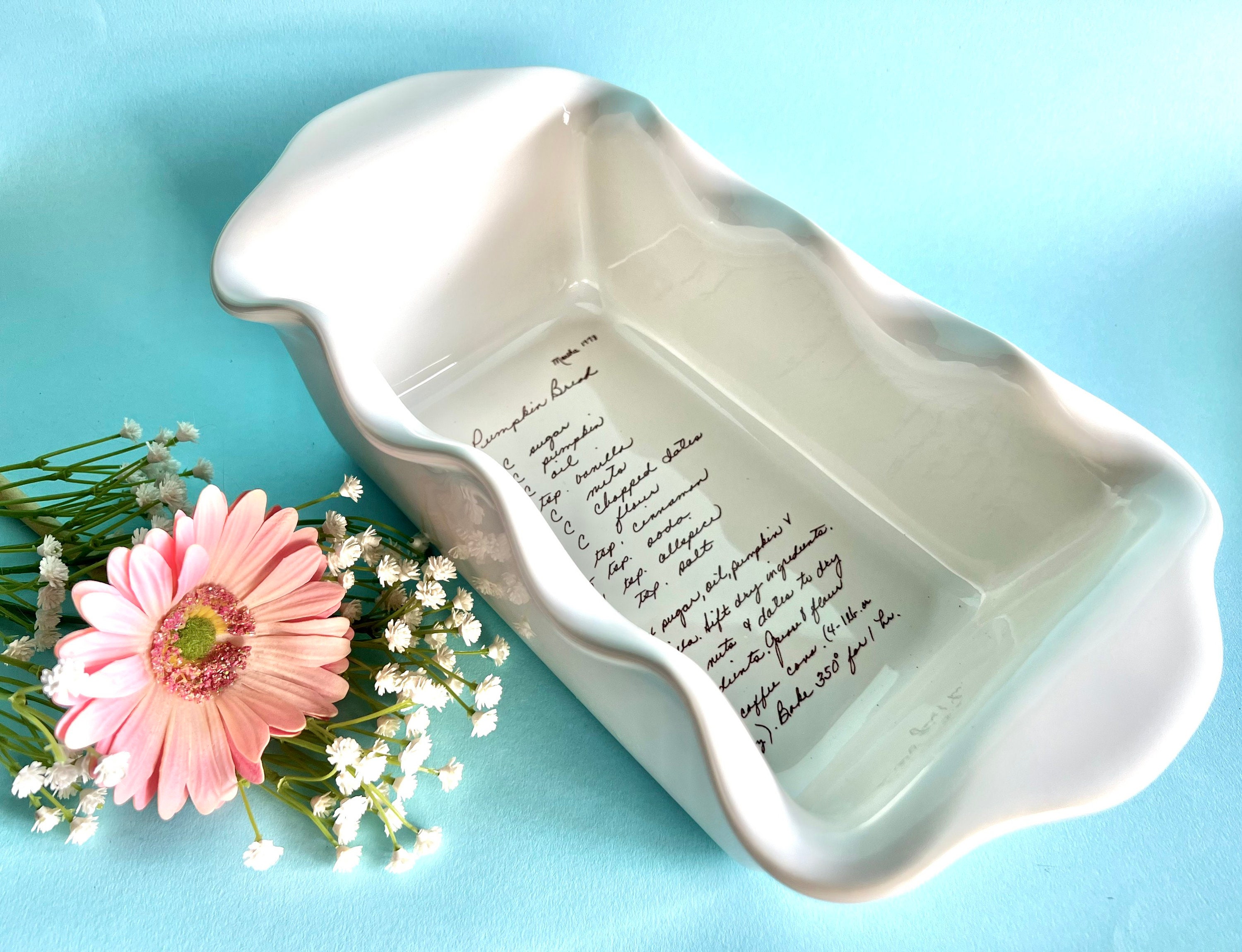 Tall Loaf Pan / Small Casserole Baking Dish Customized With Etsy