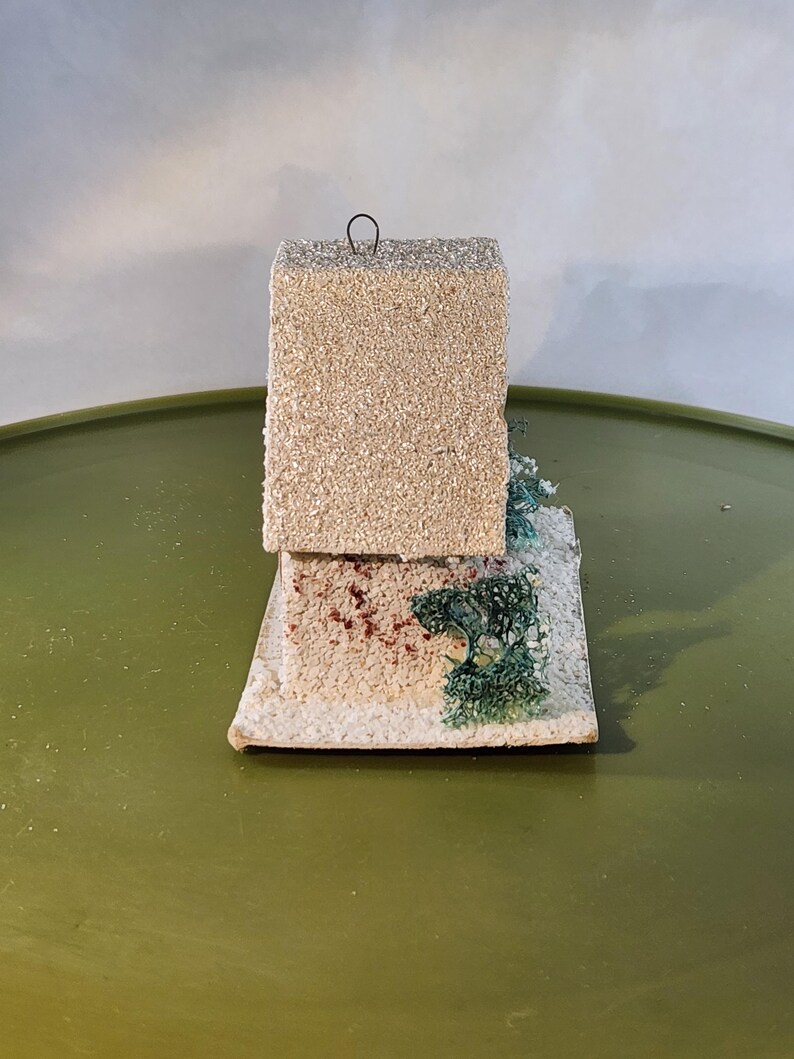 Vintage 1950s Putz Japan Miniature Christmas House Nostalgic 1950s