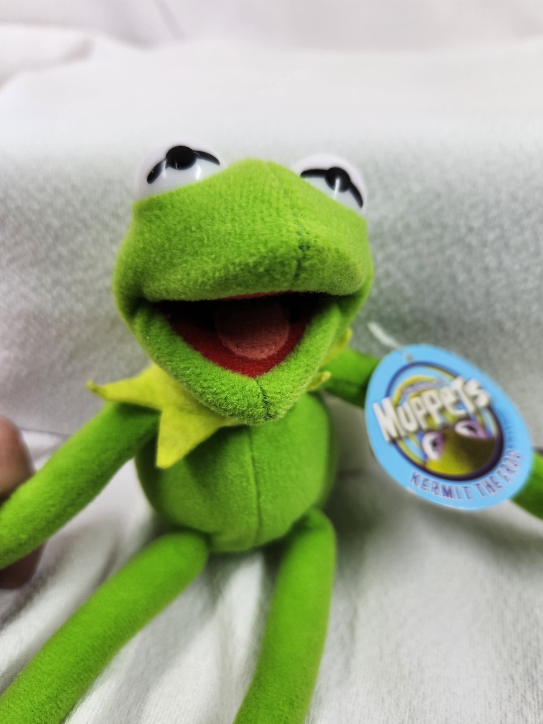 Vintage Muppets Kermit the Frog 7.5 Plush Keychain Nanco. Etsy