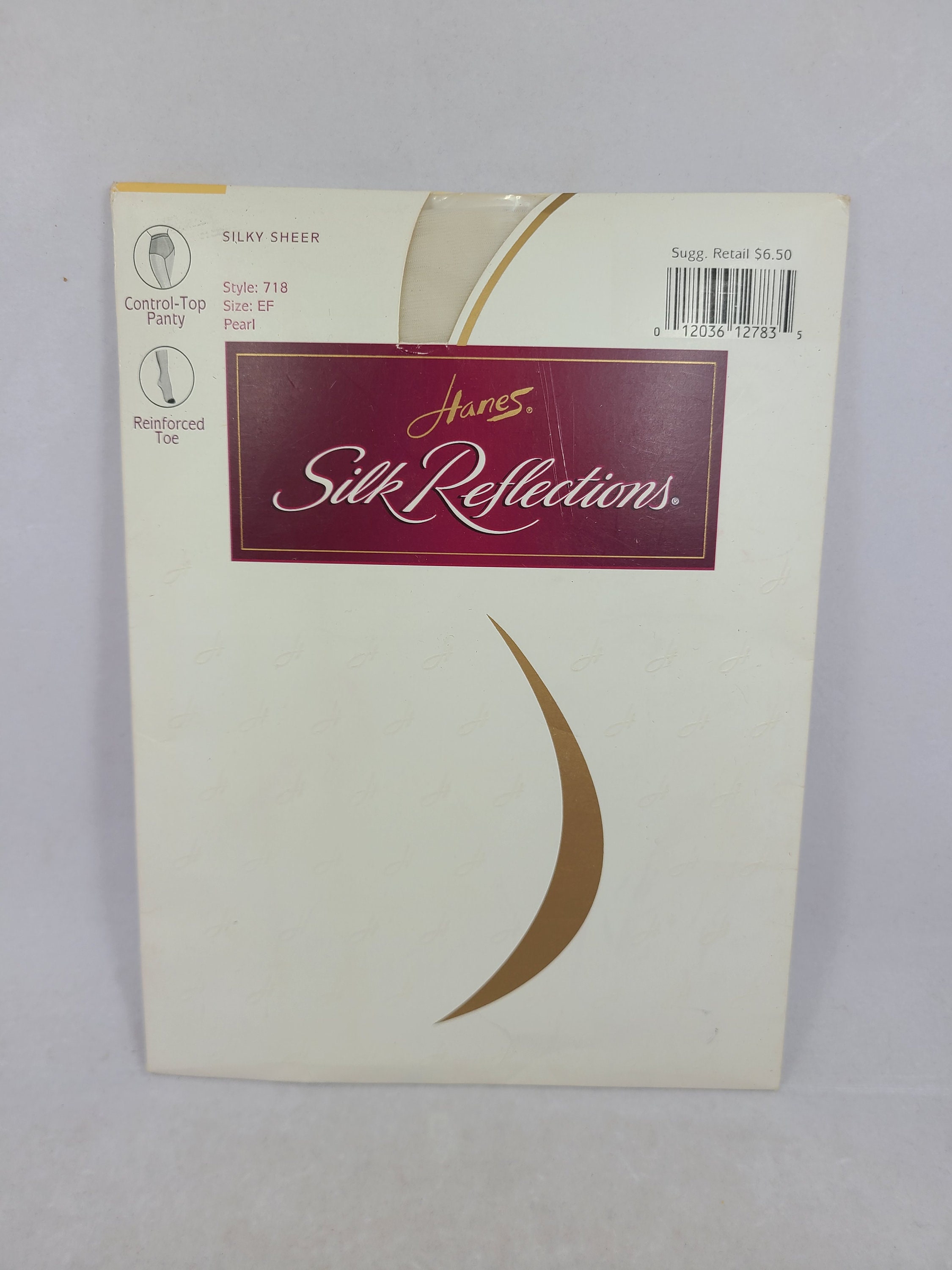 Hanes Silk Reflections Silky Sheer Pearl Control Top Nylons Size