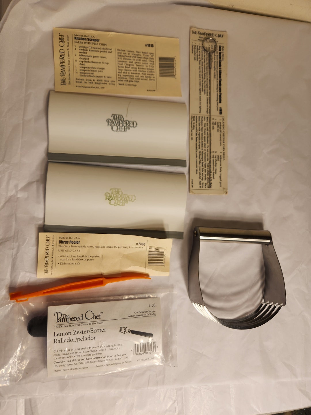 Pampered Chef Lot Six Gadgets Some NEW Cake Tester Kitchen Etsy