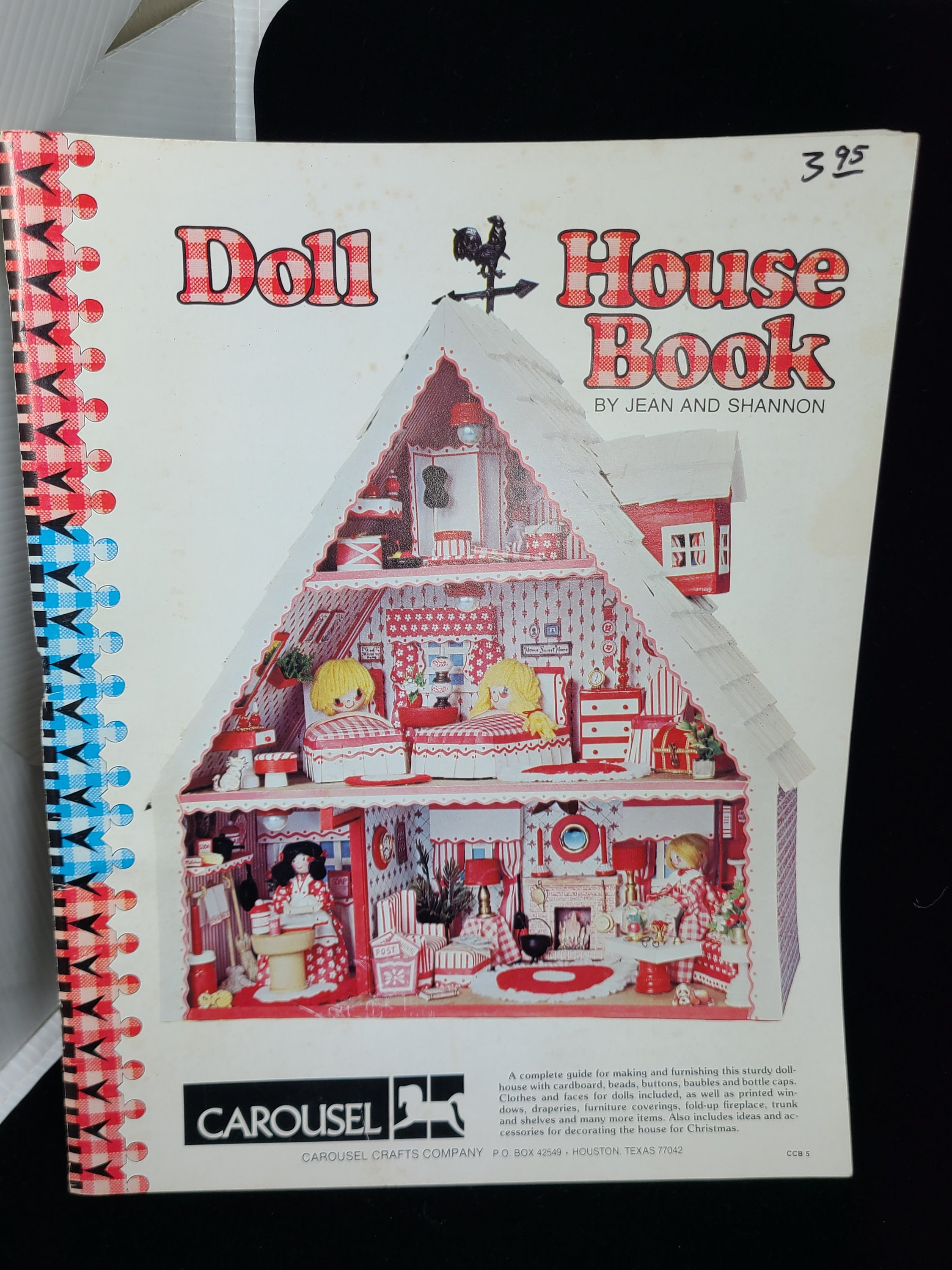Doll House Book by Jean & Shannon ~ Carousel Crafts Co. 1975 ~ A - Ruby Lane