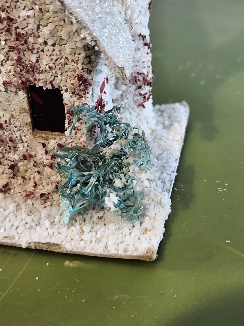 Vintage 1950s Putz Japan Miniature Christmas House Nostalgic 1950s