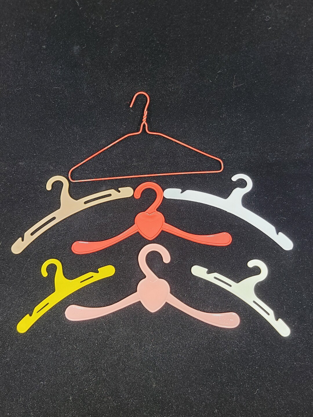 Seven Vintage Doll Clothes Hangers Etsy