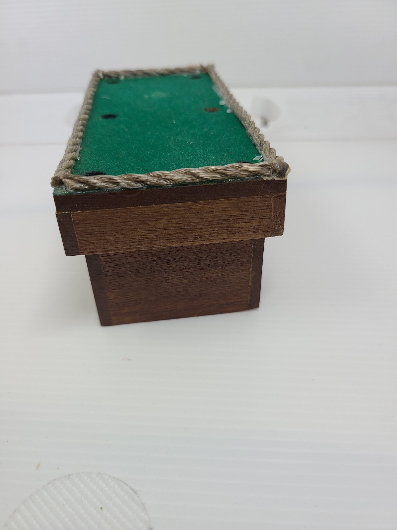 Vintage Miniature Dollhouse Pool Table With Two Sticks Etsy