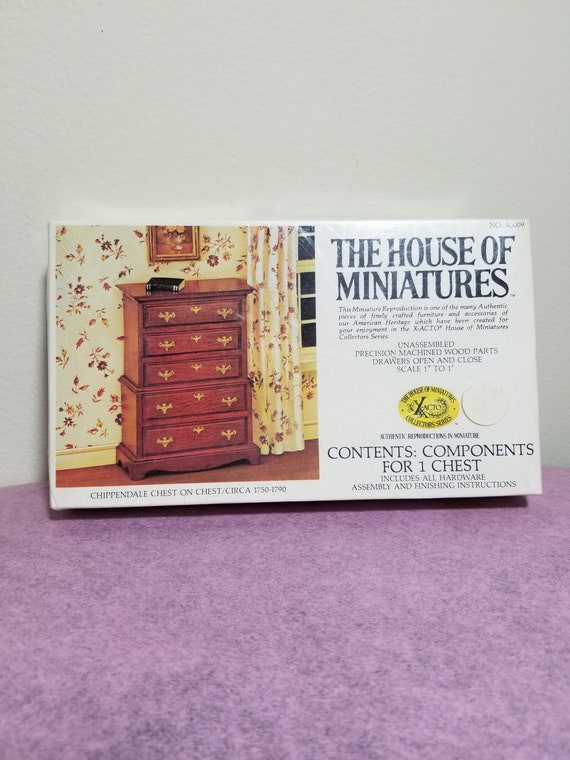 The House of Miniatures Kit Chippendale Chest on Chest